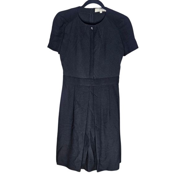 Athé by Vanessa Bruno Black A-Line Dress Hidden Zipper & Buttons sz 2 (FR 34) - Picture 1 of 7